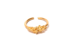 Gold Sparkling Ring - ArtLofter