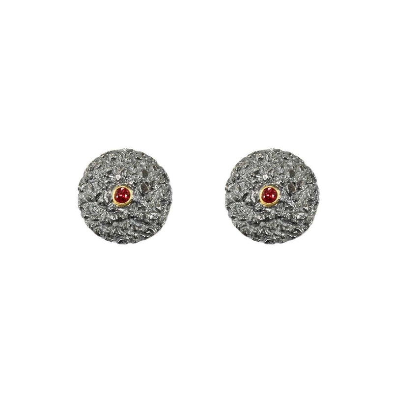 Silver Circles With Ruby - ArtLofter