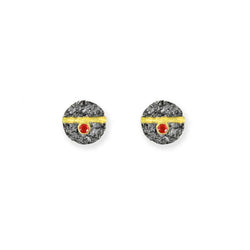 Silver Circles With Ruby - ArtLofter