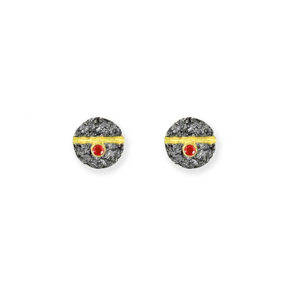Silver Circles With Ruby - ArtLofter
