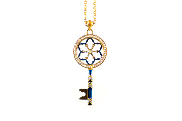 Small Antique Gold Key 'Notre-Dame' - ArtLofter