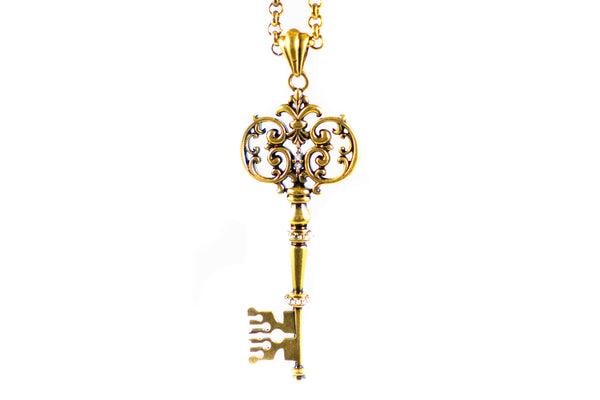 Antique Gold Key 'Sunny Love' - ArtLofter