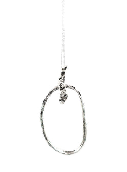 Silver Necklace With Diamond Dust - ArtLofter