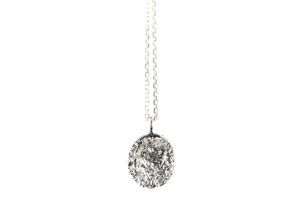 Silver Necklace With Diamond Dust - ArtLofter