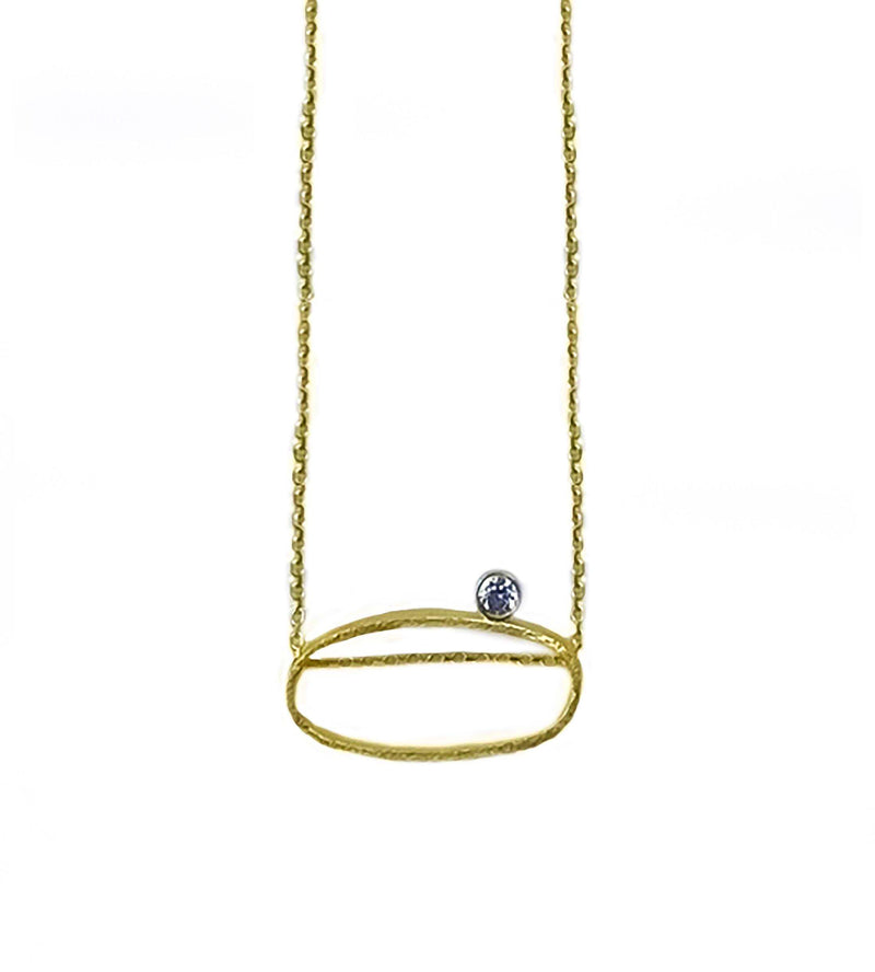 Gold Plated Necklace with Swarovski