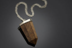 Pendant With Oak And Silver - ArtLofter