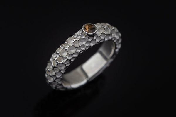 Silver Ring With Andalusite - ArtLofter
