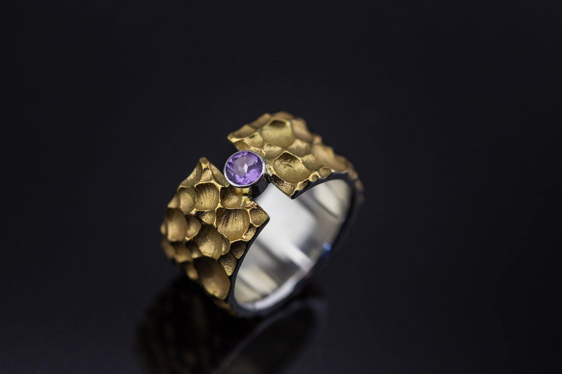 Silver Ring With Amethyst - ArtLofter